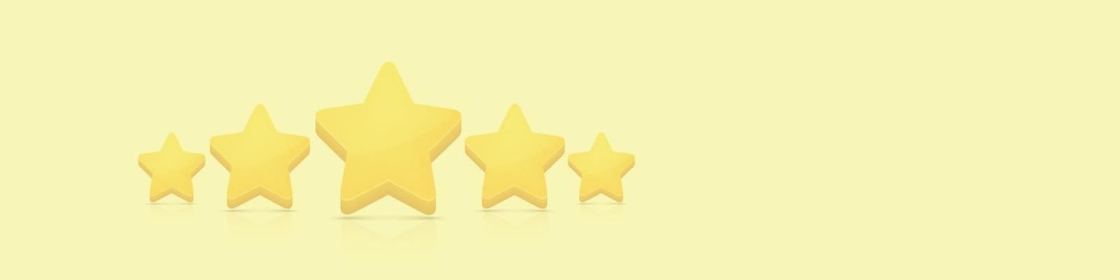 5-star review background